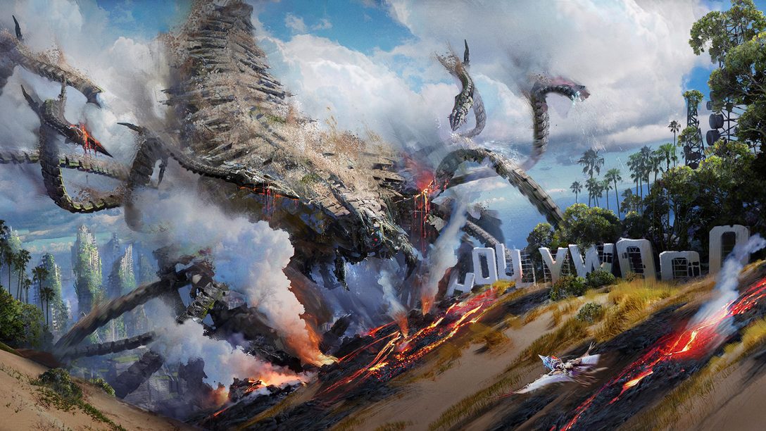 „Horizon Forbidden West Burning Shores“ wird ein Jahr alt – So wurde der gewaltige Horus-Kampf entwickelt