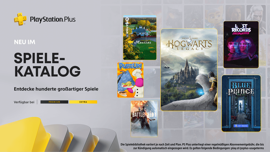 PlayStation Plus-Spielekatalog für April: Hogwarts Legacy, Blue Prince, Lost Records: Bloom & Rage Tape 2 und viele mehr